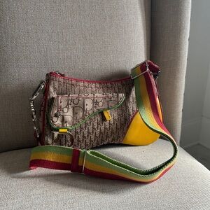 Christian Dior Rasta Saddle Bag